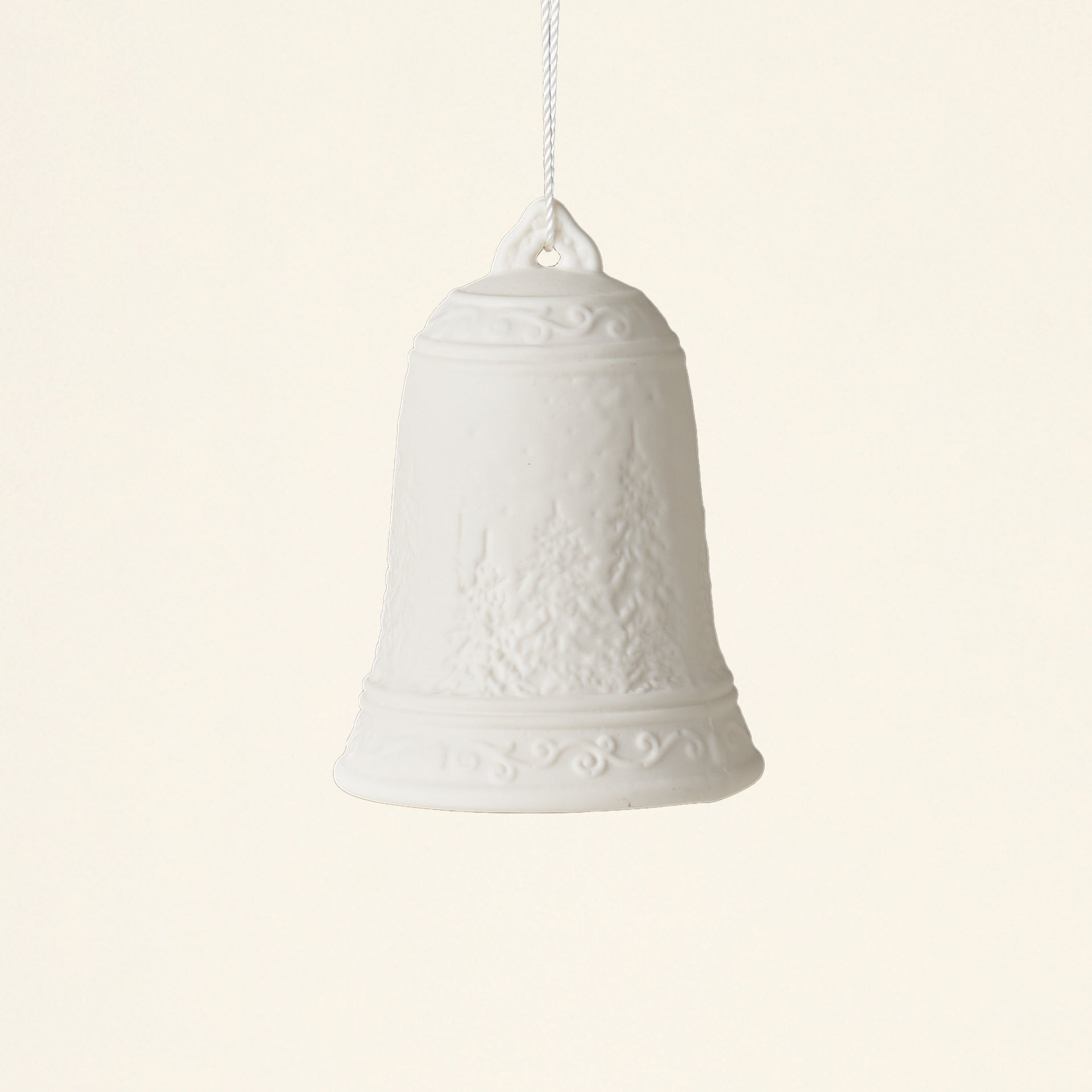 Stoneware Bisque Bell Ornament