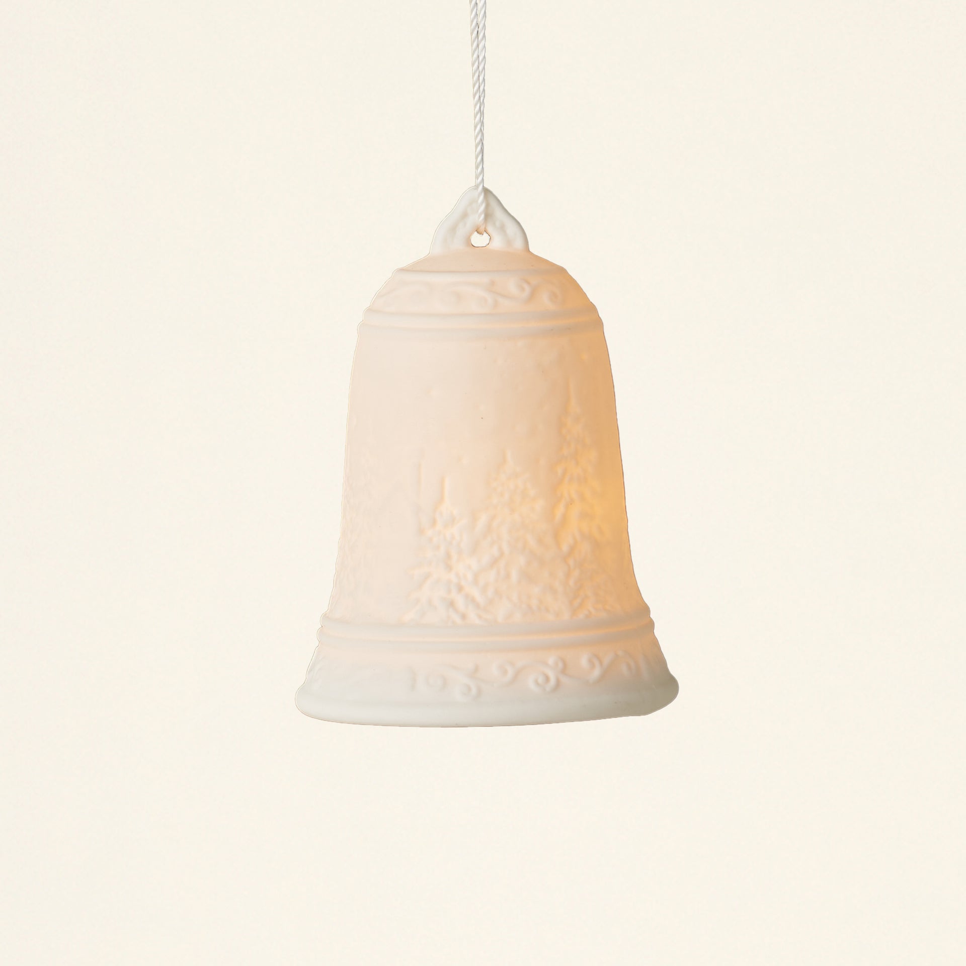 Stoneware Bisque Bell Ornament