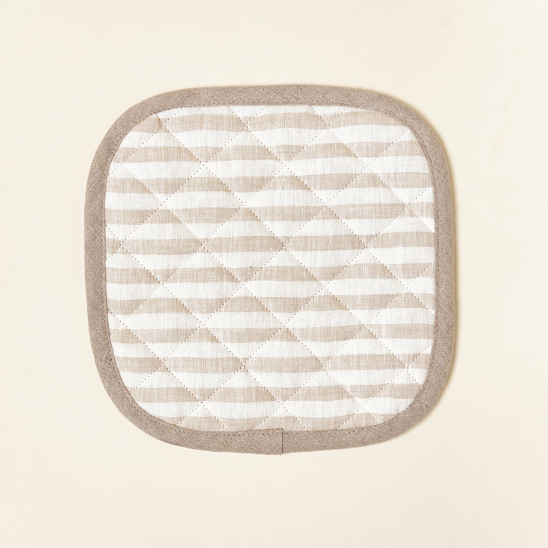 Striped Linen Potholder
