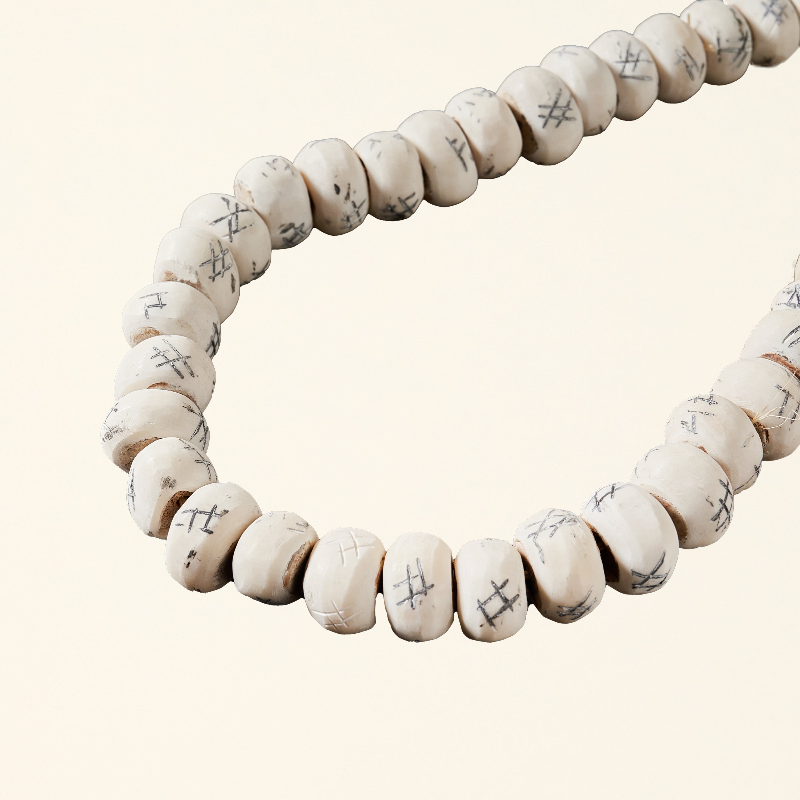 Tic-Tac-Toe Carved Bone Beads – KATE MARKER HOME