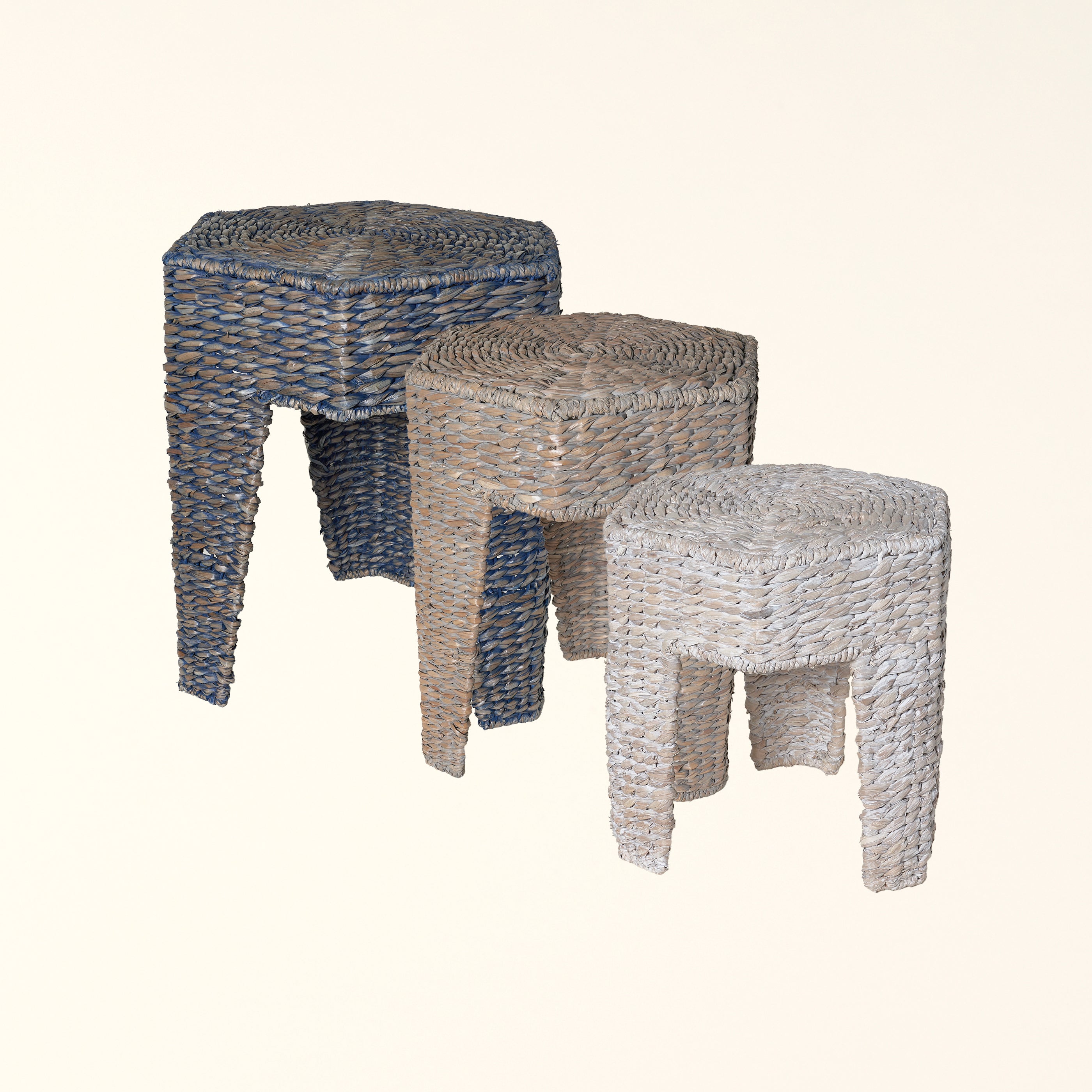 Water Hyacinth Nesting Tables