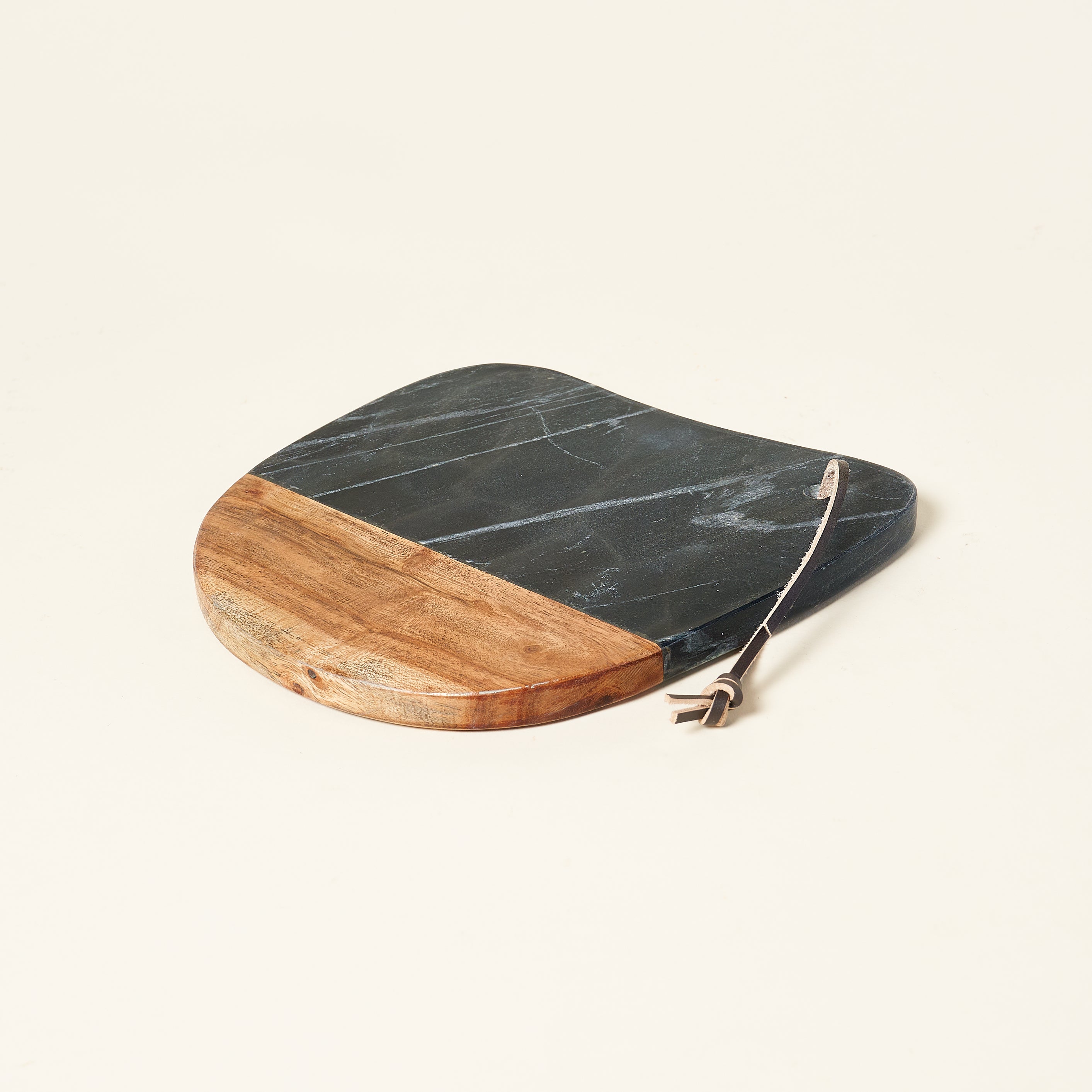 Wood And Marble Serving Board