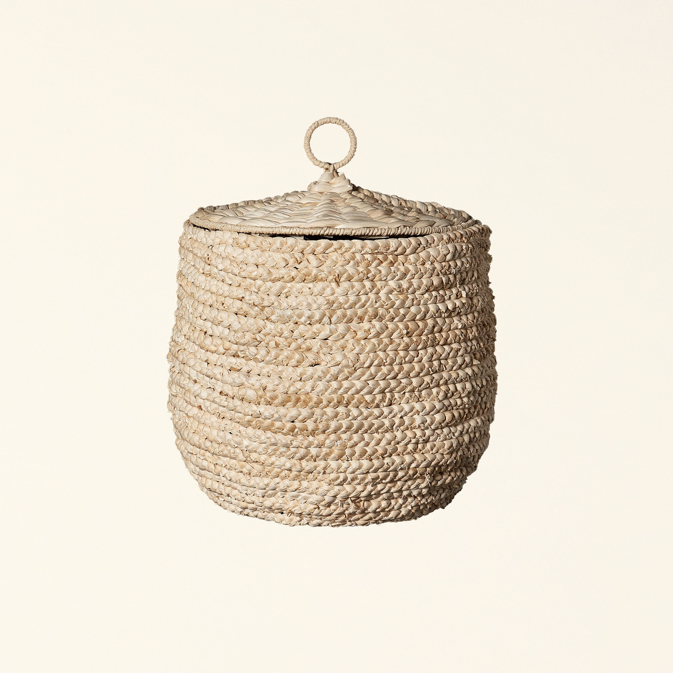 Woven Seagrass Baskets with Lids