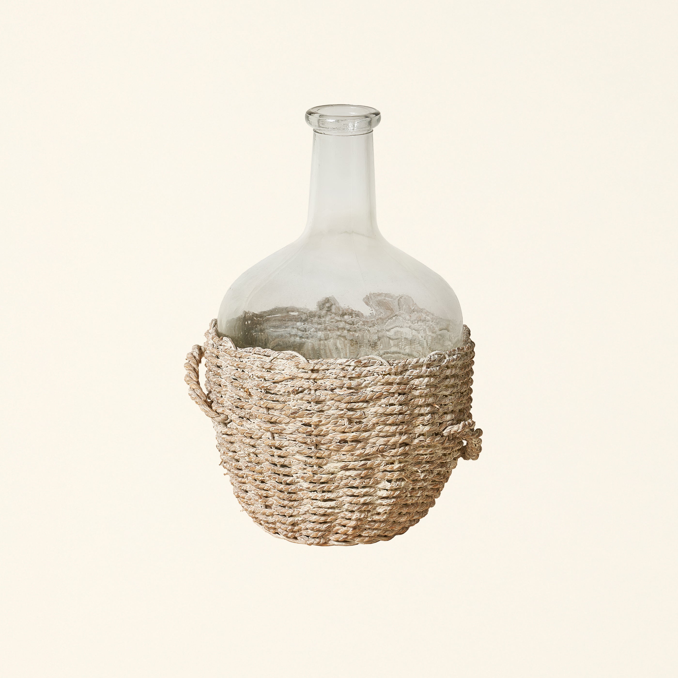 Woven Seagrass Wrapped Bottle