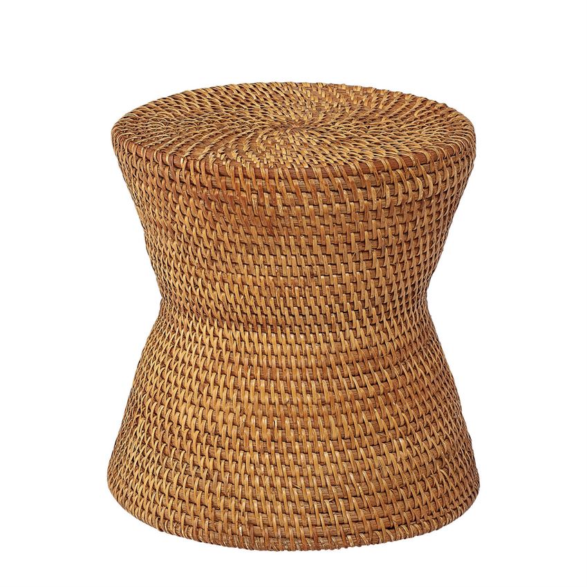Hand-Woven Rattan Table