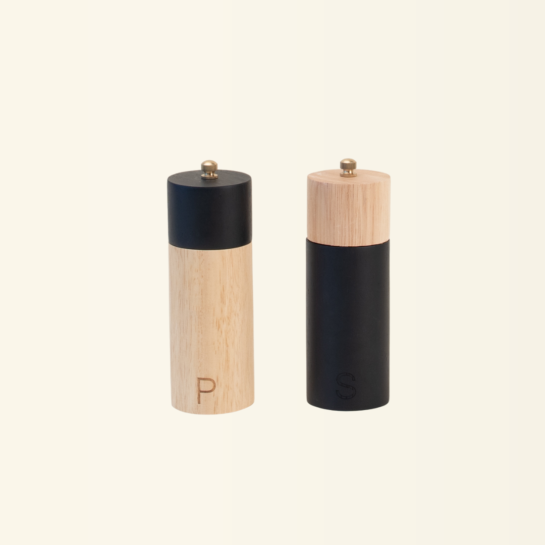 Two-Tone Salt & Pepper Mill Set