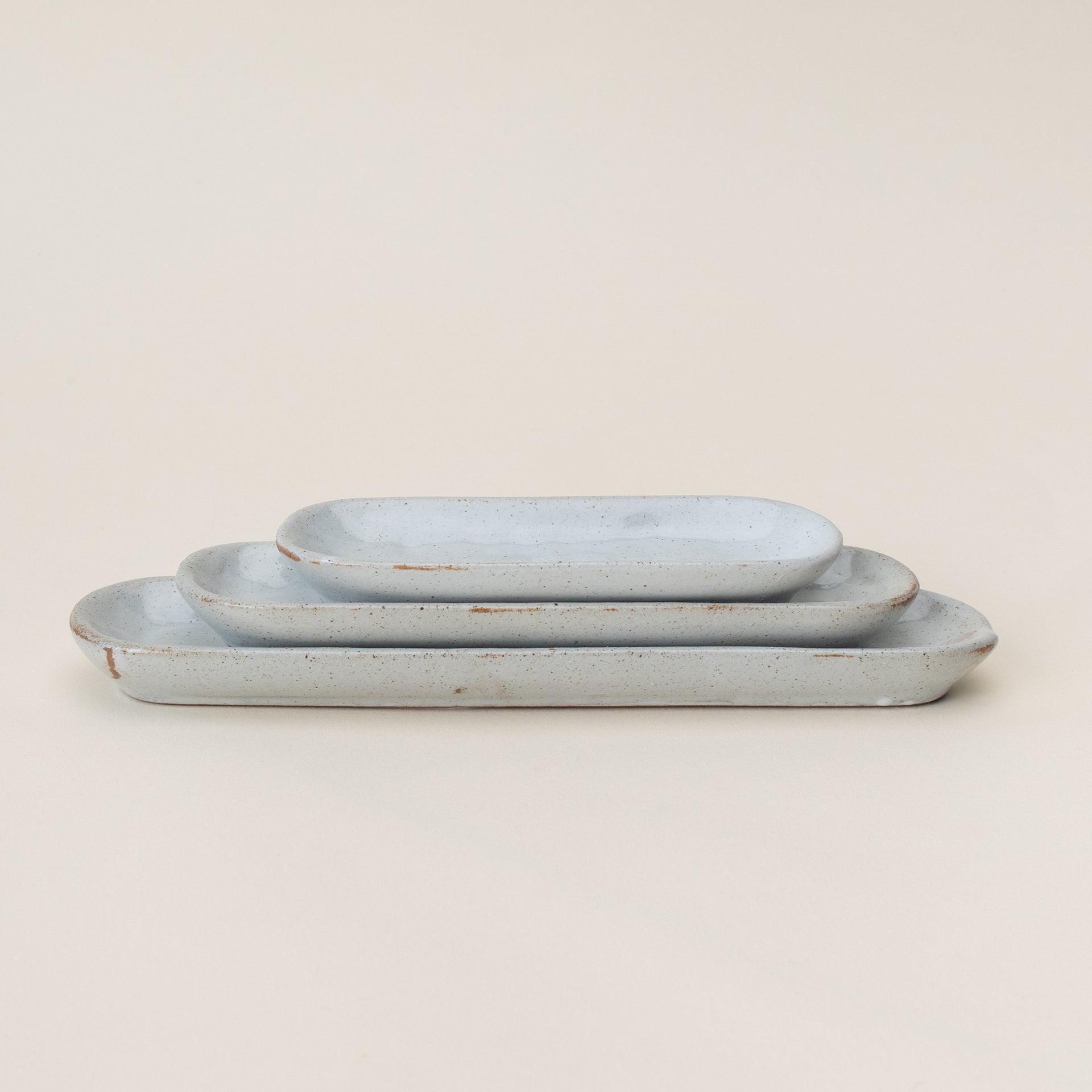 White Stoneware Tray